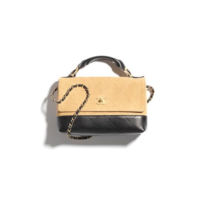 CHANEL LARGE FLAP BAG WITH TOP HANDLE AS5637 (29*18*8cm)